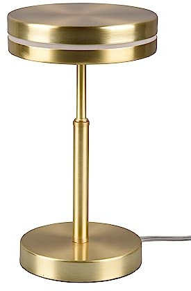 Trio Leuchten LED Tischleuchte Franklin 526510108, Metall Messing matt, inkl. 6 Watt LED