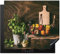 KitchenYeah© Herdabdeckplatte Einteilig Küche Ceranfeld Abdeckplatte Cerankochfeld Abdeckung Induktionskochfeld Schutzmatte Schneidebrett - Gemüse - Kräuter - Rustikal - Basilikum - 59x52 cm