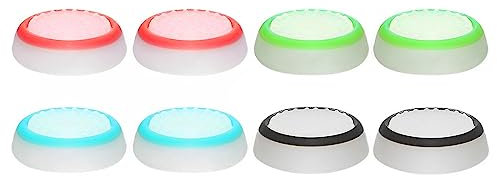 Jitnga 8 Piezas Joystick Thumb Cap Accesorios Funda Protectora De Silicona Compatible con Ps5/Ps4/Ps3/Ps2/Xbox 360/Xbox One Controllers Accesorios De Palo Protector