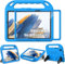 SINSO Funda infantil para Samsung Galaxy Tab A8 10.5 2022 (SM-X200/X205/X207), color azul con protector de pantalla integrado y soporte de mango a prueba de golpes