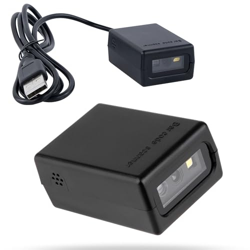 HDWR HD-S20 kompakter 2D QR-Barcode-Scanner USB, automatisches Scannen | CMOS, Dual-Modus, 500 Scans pro Sekunde, langlebiges Design, für Kasse und Handel