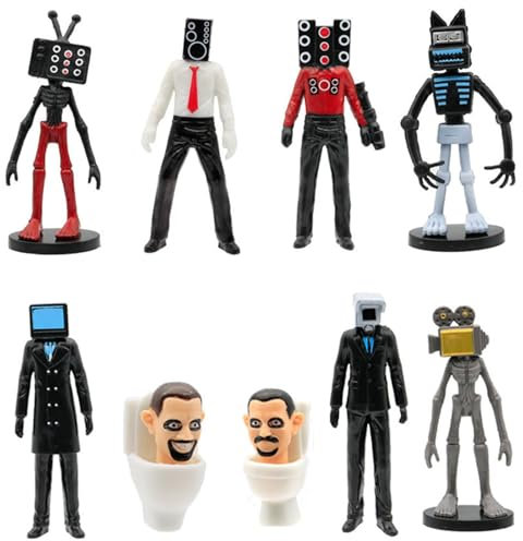 Niksultant 9 Pcs Assorted Collectible Toy Figures Set, for Boys Girls Kids, Gift for Gaming Fans