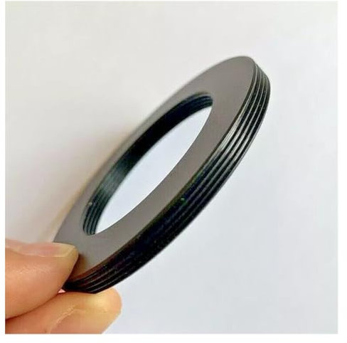 Adapter for Kameraobjektivhalterung, for Helicoids, flach, 65 mm–42 mm, Metall, M35 x 0,75, M42 x 1 bis M65 x 1, M57–M65, M52 x 1–M65 x 1 (Color : Black, Size : M52x1-M65x1)