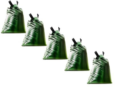 SECURA 5x Bewässerungssack Baumbewässerung Bewässerungsbeutel Wassersack 75l für Bäume | Wasserspeicher | bis zu 10h Bewässerung | 8-30cm Stammumfang