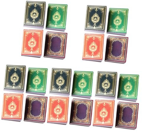 SAFIGLE 20 STK Puppenhaus Buch Kinderspielzeug christliche Jesus bücher winzige Hausmöbel Spielzeuge Bücherregale Puppenhausspielzeug Miniatur-Bibel europäischer Stil Modell Buchen Zubehör