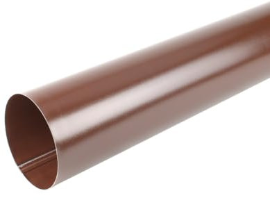 Fallrohr 1 m - 100 mm RAL8017 Braun metall Strotexstal FOROOF