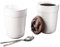 K-fee doppelwandige Kaffee-Tassen, 2x 366 ml Kaffeetassen mit 2 Löffeln aus Edelstahl, Kaffeebecher, Latte Macchiato, Kakao, Tee, aus hochwertigem Porzellan, spülmaschinengeeignet