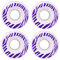 Luzhengyang Set mit 4 Inline-Skate-Rollen, Ersatzrollen, 55 x 32 mm, 80 A, PU-Material, starker Griff, reibungslos, leise, für Skateboards, Longboards, Rollschuhe, Roller