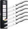 SOLINGEN| Steakmesser mit Wellenschliff x6, rostfreier Edelstahlklinge und Edelstahlgriff | Made in Germany, eisgehärtete & scharfe Brötchenmesser & Tomatenmesser | Serie Balance
