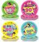 CHUNNIN 48pc 90's Birthday Party Paper Plates, 7 Round Multicolor Disposable Dessert Plates, I Love The 90s Themed Party Supplies, 90's Style, Paper-based Construction