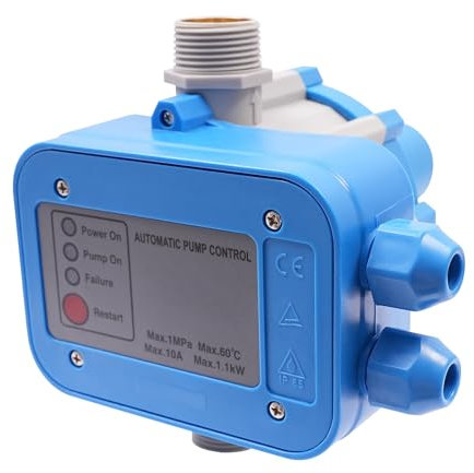 Druckwächter bis 10bar, Automatischer Wasserpumpen-Druckregler für Hauswasserwerke und Pumpen