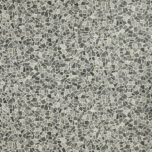 Dark Grey Vinyl Sheet Flooring - Stone Effect Crazy Paving Slab Non Slip Lino Roll for Kitchen & Bathroom - 2m to 3m Width, 2m to 7m Length (Welsh Stone, 3m x 3m)