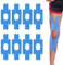 Kinesiotapes 8 PCS Kinesio Tapes Kinesiologie Tape Tape Sport Knie Tape Kinesiotapes Vorgeschnitten Physio Tape Atmungsaktiv und Wasserdicht Zum Schutz der Knie Beim Training (Blau)
