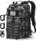 Hannibal Tactical 28L Militär Taktischer Rucksack US Cooper Rucksack Armee Assault Pack 3 Tage Bug Out Go Bag Trekking Wanderrucksack Black Camo