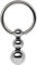 Titan Piercing Klemm Ring in 1,6 x 8 mm mit Dreier-Klemmkugel in 4/5/6 mm