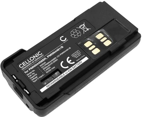 CELLONIC, Batteria per Walkie-Talkie Compatibile con Motorola DP2400E, DP4801E, DP4800E (5000mAh, 7.4v)