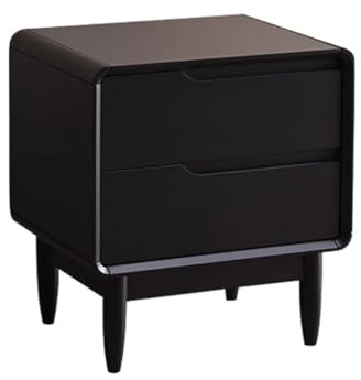 Nachttisch Einfache Kleine Wohnung, Schwarzer Nachttisch, Schlafzimmer, Massivholz Doppelbett, Schrank Wohnzimmertische