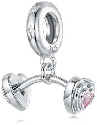925er Sterling Silber Hantel Charm für Pandora Armband – Fitness Schmuck für Sportbegeisterte