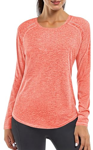 Gyabnw Women's Top Long Sleeve Reflective Strips UV Protection | Long sleeve design, reflective strip details, UV protection, versatile top styling, casual everyday styling