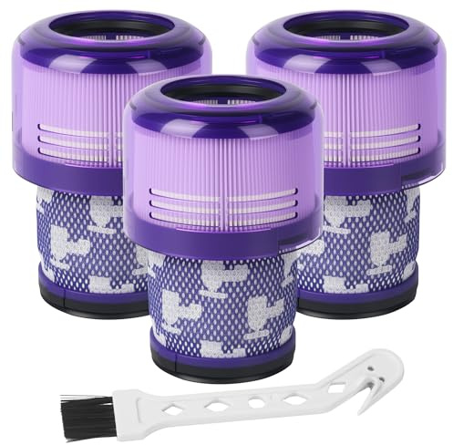 3 pacchetti filtro serie V11, 1 spazzolino, compatibile con filtro V11 V15 SV14 SV17 SV22