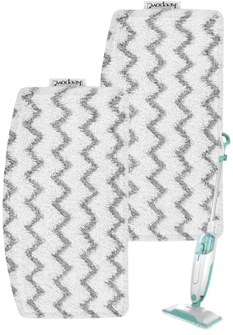 KEEPOW 2 Pack Steam Mop Pads for Shark S1000, S1000A, S1000C with Laundry Bag