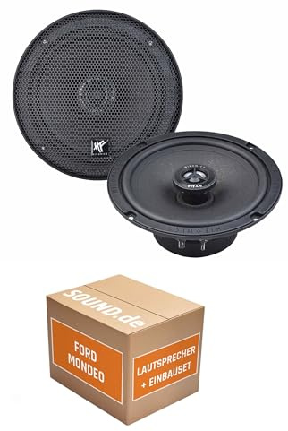 Lautsprecher Boxen Einbaupaket für Hifonics Titan TRX62 kompatibel mit Ford Mondeo 01 MK3 vorne | 2X Tief-Mitteltöner mit integriertem Hochtöner 180W MAX