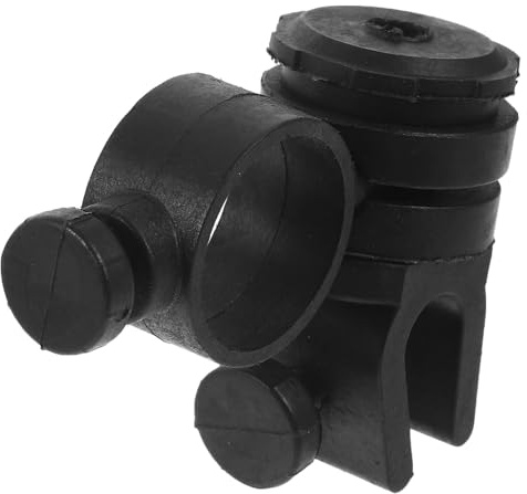 Halterung für Schutzhelmlampe, Clip für Schutzhelm, 18–24mm | Kunststoff, Schwarze Ausführung, Wiederverwendbar, Freihändige Beleuchtung, für Bauarbeiten, Inspektion und Elektriker