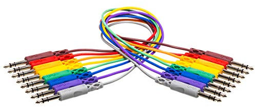 Hosa CSS-830, Balanced Patch Cables, 1/4 in TRS to Same, 1 ft