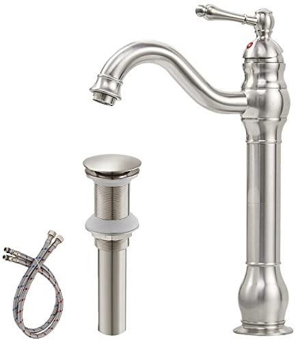 aquafaucet Wasserfall Auslauf Single Griff Waschbecken Schiff Wasserhahn Waschtischarmatur, Orb Öl eingerieben Bronze WC Armaturen hoch Body