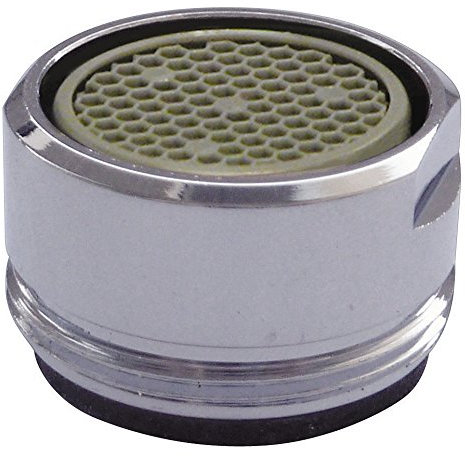 Sanitop-Wingenroth 19283 5 2 Spar Mischdüsen M24, Perlator, für Spültischarmatur, Strahlregler, Luftsprudler, Wassersparen, Spardüse, Innengewinde, Verchromt, M24