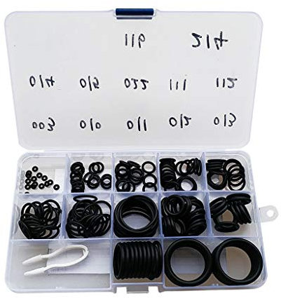 SM SunniMix 170Pcs Scuba Diving Kit with Pick Set Sizes, 70 Duro - Dive Hose Tank Valve Regulator Sealed Rings