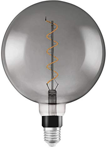 OSRAM LED Vintage Edition 1906, Sockel: E27, Dimmbar, Warmweiß, Rauchglas Optik, Rauchfarbiges Glas
