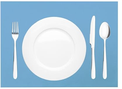 Mank Tischset aus Airlaid Uni | Tischsets 40 x 30 cm für Gastronomie und Feiern |100 Stück (Aquablau)