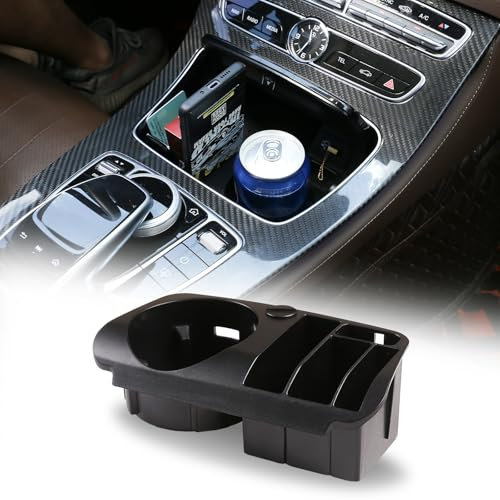 Auto Innenraum Zentrale Aufbewahrungsbox Getränkehalter Ständer Telefonhalter Zubehör für Mercedes Benz C E GLC Klasse W205 W213 X253 15-18