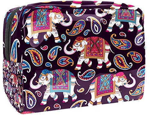 Tragbare Make-up-Tasche mit Reißverschluss, Reise-Kulturbeutel für Frauen, praktische Aufbewahrung, Kosmetiktasche, Koffer, Elefant