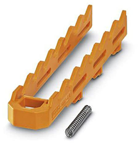 PHOENIX CONTACT HSC-LR 7U KIT 2003 Tragschienengehäuse, 7U, Lock-and-Release-System, Breite 16,1 mm, Höhe 89,95 mm, Tiefe 8,8 mm, Orange (2003), 10 Stück