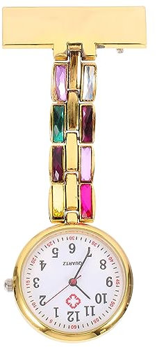 Taschenuhr, Uhr Schwesternuhr mit Clip Ansteckuhr Brosche Quarzuhr Krankenschwesteruhr Quarzwerk Pflegeuhr Armbanduhr Fob Uhr für Damen Herren Mädchen Student