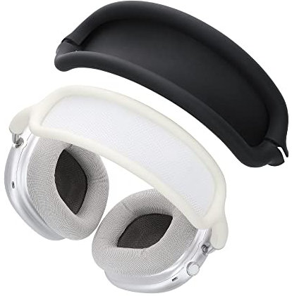 kwmobile Custodia Protettiva Silicone per Cuffie Compatibile con Apple Airpods Max - Headband Cover - Cuscinetto Aggiuntivo nero