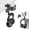 KDD Soporte Auriculares Gaming Rotación de 360°- 3 en 1 Soporte Mando & Reemplazable Soporte Vaso - Soporte Cascos Gaming en ABS, Compatible con Auriculares Universales, Controladores y Vasos (Negro)