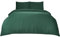 Brentfords Plain Dye Duvet Cover Quilt Pillowcase Microfiber Bedding Set - Forest Green, Double