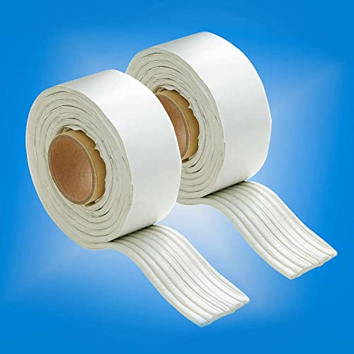 Coopers of Stortford - Set of 2 Rope Caulk - Easy-to-Use Draught-Proof Seal, Stops Drafts, Moisture, Dirt, Odours, and Insects, Removable and Reusable