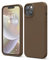 elago Liquid Silicone Case Compatible with iPhone 14 Case (6.1), Premium Silicone, Full Body Protection - 4 Layer Shockproof Phone Cover, Anti-Scratch Soft Microfiber Lining (Brown)