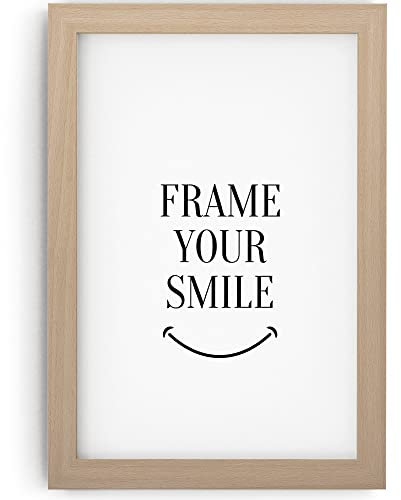 MONFRAME Bilderrahmen Modern - 80x100 cm - Buche - mit Acrylglas