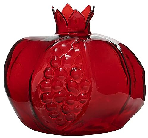 Homoyoyo Rote Granatapfel-Vasen,Simulation Granatapfel Keramik Vase Moderne kreative Kunst Blumenvase Home Office Dekoration Ornament Tisch & Hochzeit Mittelstück Einweihungsgeschenk