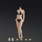 1/6 Maßstab Weiblicher Körper,12inch Asian Girl Type Seamless Figure Körper Super Flexible Große Büste Miniatur Action Figur (Blasse Haut AB001W)