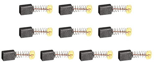 Rebower Carbono Escobillas, [para Energía Motor]- 12mm x 9mm x 6mm/Negro Dorado Tono/20uds