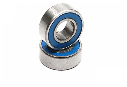KYISOY 100 STÜCKE Lager MR105-2RS ABEC-5 5x10x4 mm Miniatur MR105RS Kugellager Blau abgedichtetes Lager MR117 2RS 5 * 10 * 4mm (Color : Blue, Size : MR117-2RS_ABEC 5)
