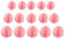 15 Stück Wabenbälle Dekorationen 10.2 cm, 15.2 cm, 20.3 cm, Party-Wabenball, Blumen-Pompons, Blumen-Bälle zum Aufhängen für Babyparty, Geburtstag, Hochzeit, Kinderzimmer, 10.4 cm, Lt-Pink)
