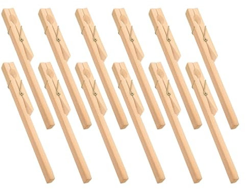 Mobestech 12 Piezas Clip De Seguridad Herramientas De Madera Pinza De Madera Abrazaderas De Laboratorio Abrazadera De Tubo De Ensayo De Madera Abrazadera De Tubo De Ensayo De Madera Marrón