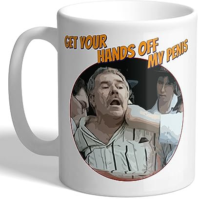I Love Mugs - Get Your Hands Off My Penis - Democracy Manifest - Funny Viral Video Mug, Ceramic, 11fl.oz.